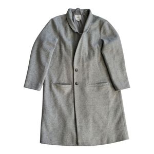 Wool Old Navy Collard Coat Knee Length Long Sleeve Heavy Fully Lined Winter Coat